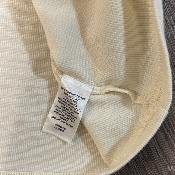 Open Edit cream ribbed top size Large - Picture 4 of 5